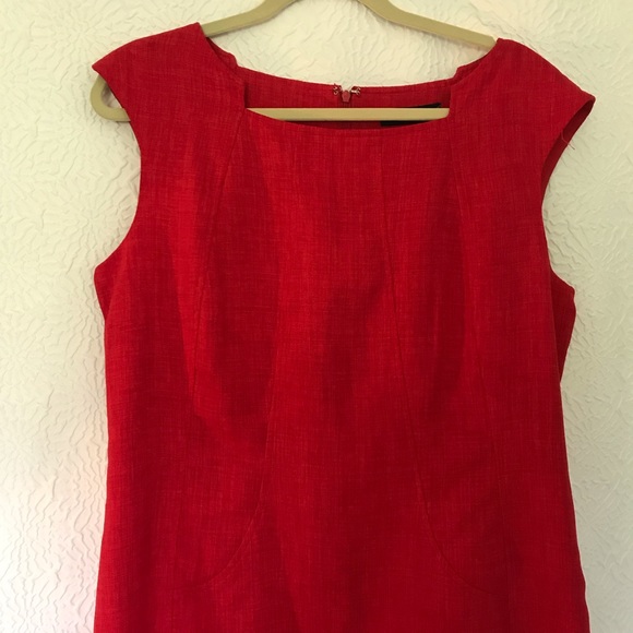 Red Shift Dress - Picture 2 of 3